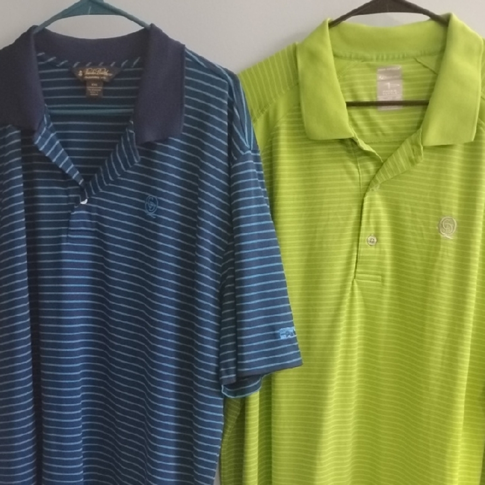 Bundle Set Of 2 Mens Polo Shirts Excellent Condition 💙 💚 Size XXL